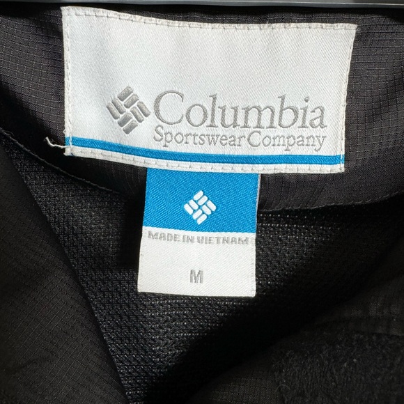 Columbia Lightweight Jacket Size Medium Black - Picture 4 of 7